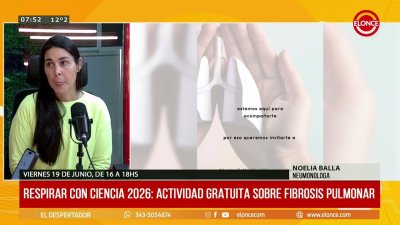 Respirar Con Ciencia: invitan a encuentro sobre fibrosis pulmonar para el viernes 19 en Paran&aacute;